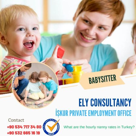 What are the hourly nanny rates in Turkey